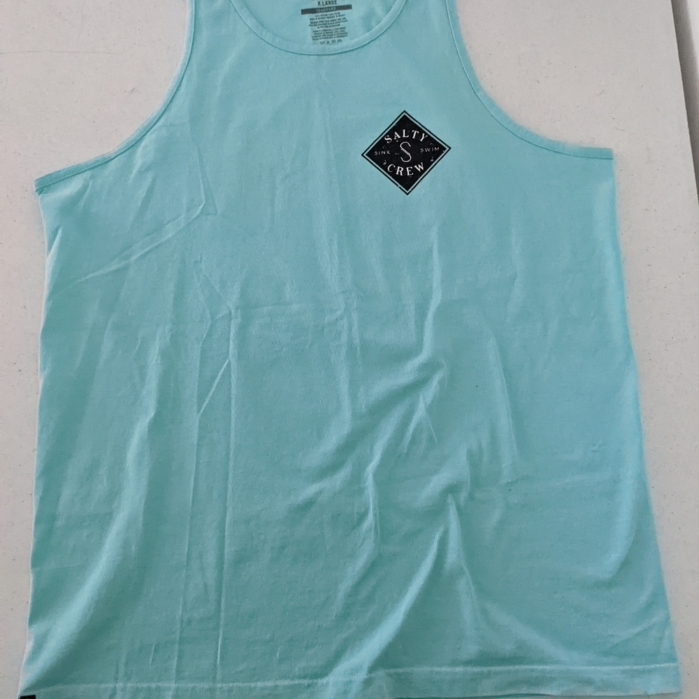 Salty Crew Tank Top Size XL Seafoam Turquoise - Great color!